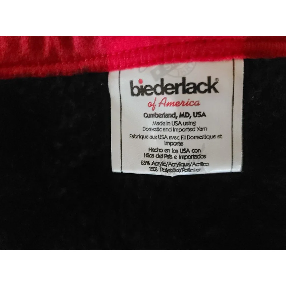 Vintage Chicago Bulls Biederlack of America Blanket Throw 60x50 NBA Made in USA